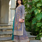 Anaita Grey Shimmer Stitched Plazzo Suit With Codding Dori & Sequence Work