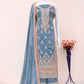Anaita Grey Embroidered Silk Salwar Suit