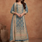 Anaita Grey Embroidered Silk Salwar Suit