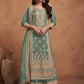 Anaita Sea Green Embroidered Silk Salwar Suit