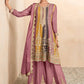 Lorenvalley Multicolor Chinon Embroidery With Sequince Work Salwar Kameez Stitched | Swadesiicart