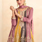 Lorenvalley Multicolor Chinon Embroidery With Sequince Work Salwar Kameez Stitched | Swadesiicart