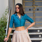 Lorenvalley Fashion Offwhite Tussar Silk Floral Print Lehenga Choli - Swadesiicart