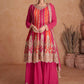 Lorenvalley Multicolor Chinon Embroidery With Sequince Work Salwar Kameez Stitched | Swadesiicart