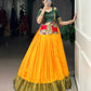 Lorenvalley Fashion Mustard Cotton Silk Zari Weaving Work Lehenga Choli - Swadesiicart