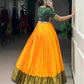 Lorenvalley Fashion Mustard Cotton Silk Zari Weaving Work Lehenga Choli - Swadesiicart