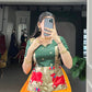 Lorenvalley Fashion Mustard Cotton Silk Zari Weaving Work Lehenga Choli - Swadesiicart