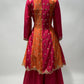 Lorenvalley Multicolor Chinon Embroidery With Sequince Work Salwar Kameez Stitched | Swadesiicart