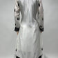Lorenvalley White Chinon Embroidery With Sequince Work Salwar Kameez Stitched | Swadesiicart