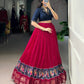 Lorenvalley Fashion Pink Poly Cotton Printed With Zari Weaving Lehenga Choli - Swadesiicart