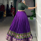 Lorenvalley Fashion Purple Poly Cotton Printed With Zari Weaving Lehenga Choli - Swadesiicart