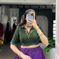 Lorenvalley Fashion Purple Poly Cotton Printed With Zari Weaving Lehenga Choli - Swadesiicart