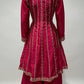 Lorenvalley Magenta Chinon Embroidery With Sequince Work Salwar Kameez Stitched | Swadesiicart
