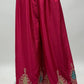 Lorenvalley Magenta Chinon Embroidery With Sequince Work Salwar Kameez Stitched | Swadesiicart