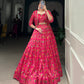 Lorenvalley Pink Tussar Silk Floral Print With Gota Patti Touch Up ethnic Co-ord Set - Swadesiicart