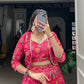 Lorenvalley Pink Tussar Silk Floral Print With Gota Patti Touch Up ethnic Co-ord Set - Swadesiicart