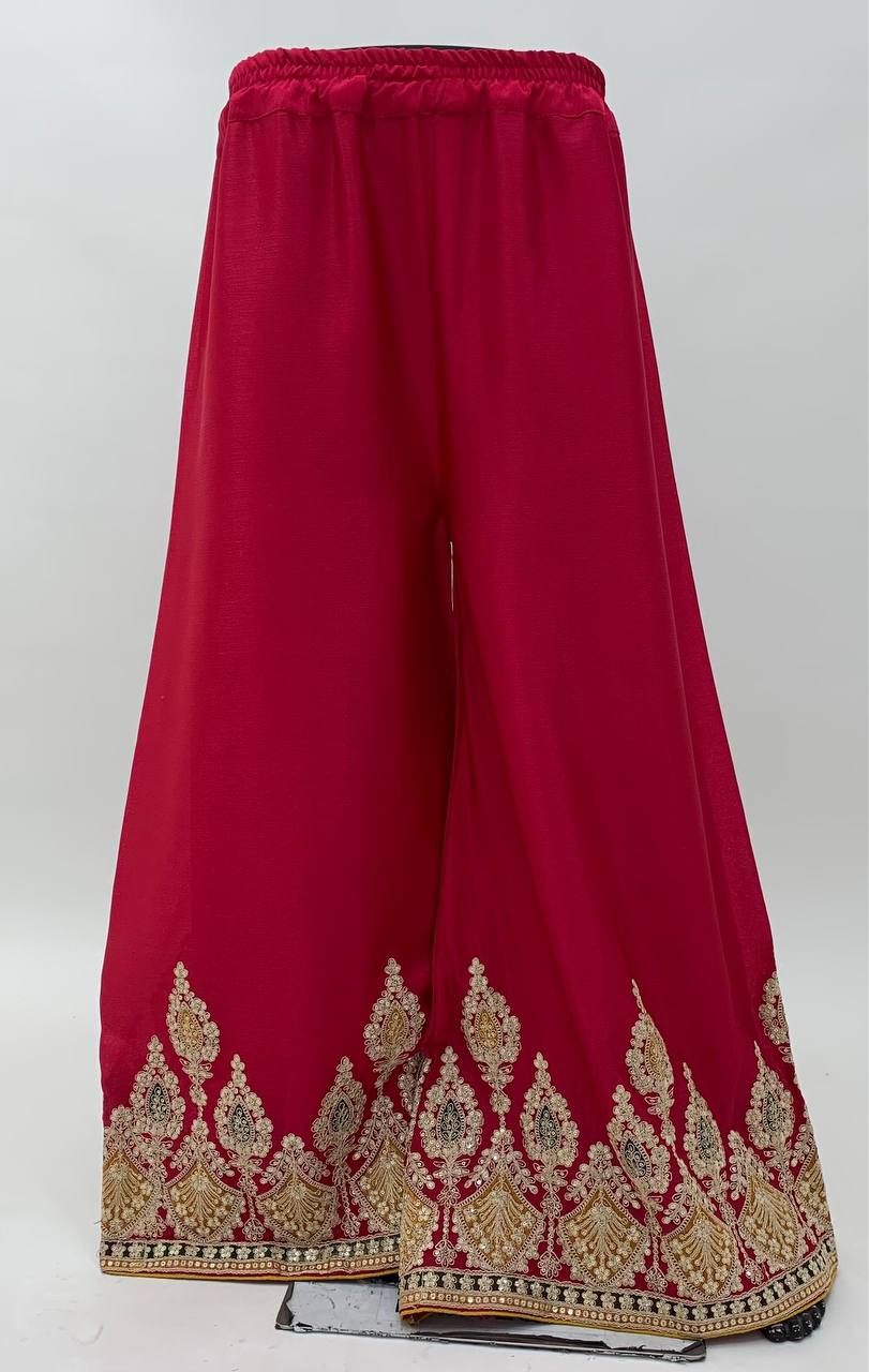 Lorenvalley Yellow Chinon Embroidery With Sequince Work Salwar Kameez Stitched | Swadesiicart