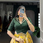 Lorenvalley Fashion Mustard Tasar Silk Floral Print Lehenga Choli - Swadesiicart