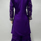 Lorenvalley Purple Georgette Embroidery With Sequince Work Salwar Kameez Stitched | Swadesiicart