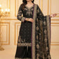 Anaita Black Chinon Silk Readymade Suit with Embroidery & Sequence Work