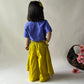 ArthLife Mustard Purple Butterfly Embroidered Co-Ord Set - Swadesiicart