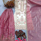 Anaita White Silk Readymade Suit with Embroidery & Sequence Work