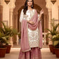 Anaita White Silk Readymade Suit with Embroidery & Sequence Work