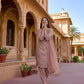 Anaita Pink Crepe Readymade Suit with Embroidery & Sequence Work