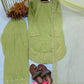 Anaita Green Crepe Readymade Suit with Embroidery & Sequence Work