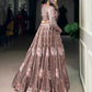 Lorenvalley Fashion Onionpink Fendy Silk Sequins and Thread Embroidery Work Lehenga Choli - Swadesiicart