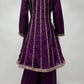 Lorenvalley Purple Chinon Embroidery With Sequince Work Salwar Kameez Stitched | Swadesiicart