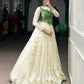Lorenvalley Fashion Off White Vichitra Silk Lace Touch Up Lehenga Choli - Swadesiicart