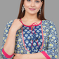 House of RP Women's NavyBlue Rayon Floral Print Kurta | Swadesiicart