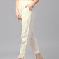 Jaipur Kurti Women White Trousers | Swadesiicart