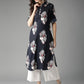 HERE&NOW Women Navy Printed Straight Kurta - Swadesiicart