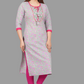House of RP Women's Grey Rayon Floral Print Kurta | Swadesiicart