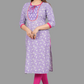 House of RP Women's Lilac Rayon Floral Print Kurta | Swadesiicart