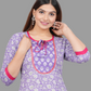 House of RP Women's Lilac Rayon Floral Print Kurta | Swadesiicart