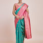 Monjolika Fashion Glamour And Tradition With This Zari Woven Banarasi Tissue Silk Turquoise Saree | Swadesiicart