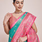 Monjolika Fashion Glamour And Tradition With This Zari Woven Banarasi Tissue Silk Turquoise Saree | Swadesiicart