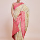 Monjolika Fashion Glamour And Tradition With This Zari Woven Banarasi Tissue Silk Cream Saree | Swadesiicart