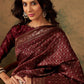 Sangria Woven Design Zari Banarasi Saree | Swadesiicart