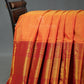 Kalanetha Orange With Zari Kanchi Style Pure Narayanpet Cotton Saree By Gayathri Reddy Designer Studio | Swadesiicart
