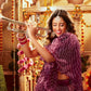 Anaita Maroon Silk Lehenga Choli With Sequence & Thread Work