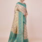 Monjolika Fashion Cream Banarasi Tissue Silk SareeWith Zari Woven Work | Swadesiicart