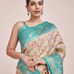 Monjolika Fashion Cream Banarasi Tissue Silk SareeWith Zari Woven Work | Swadesiicart