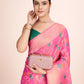 Monjolika Fashion Exquisite Designs With This Regal Light Pink Rich Look Banarasi Tissue Silk Saree | Swadesiicart