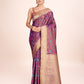 Monjolika Fashion Exquisite Designs With This Regal Light Brown Rich Look Banarasi Tissue Silk Saree | Swadesiicart