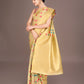 Monjolika Fashion Exquisite Designs With This Regal Cream Rich Look Banarasi Tissue Silk Saree | Swadesiicart