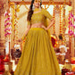 Anaita Yellow Georgette Lehenga Choli With Sequence & Thread Work